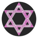 Purple Jeweled Star of David Design stickers