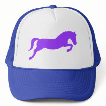 Purple Jumping Pony hats by dogsandhorses Purple Jumping Pony hats