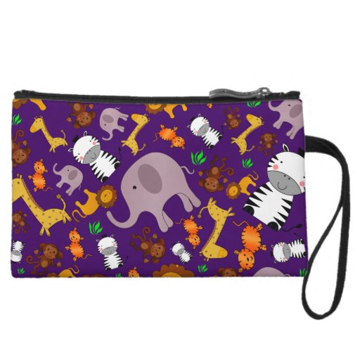 Purple jungle safari animals wristlets Purple jungle safari animals wristlets