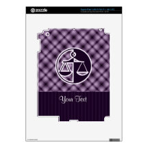Purple Justice Scales iPad 3 Skin