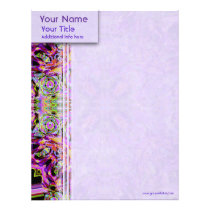 Purple Kaleidoscope Custom Letterhead