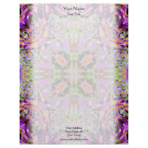 Purple Kaleidoscope Letterhead