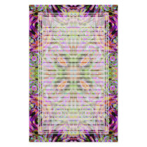 Purple Kaleidoscope Lined Stationery