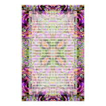 Purple Kaleidoscope Lined Stationery