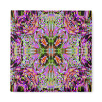 Purple Kaleidoscope Magnets by wingedturtle Purple Kaleidoscope Magnets