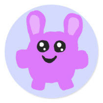 Purple Kawaii Bunny Sticker stickers