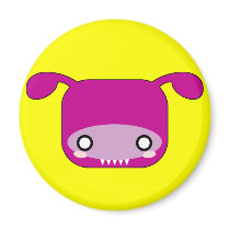 Purple Kawaii Monster magnets