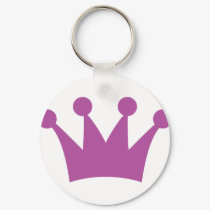 purple king crown keychains