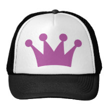 purple king crown mesh hats