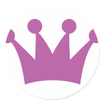 purple king crown stickers