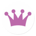 purple king crown stickers