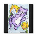 purple kitty fairy magnet by valarie79 purple kitty fairy magnet