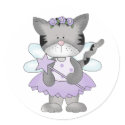 Purple Kitty Fairy stickers