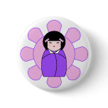 Purple Kokeshi Doll