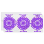 Purple lace design. full color rack card