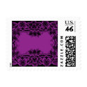 Purple Lace Postage Stamps