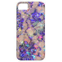 Purple Lace Roses iPhone 5 Cases