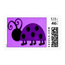 Purple Lady Bug Stamp