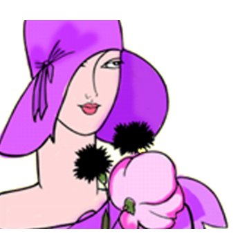 Purple Lady mousepad