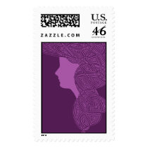 Purple Lady postage