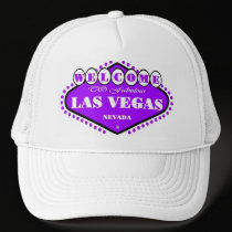 Purple Las Vegas Logo Cap hats