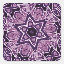 Purple Laser Flower Stickers