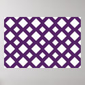 Purple Lattice on White