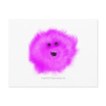 Purple Laughing Puffball Critter Post Cards