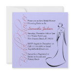 Purple Lavender Lilac Bride Bridal Shower Invite