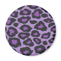 Purple Leopard magnets