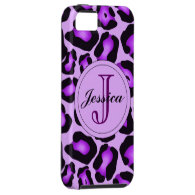 Purple Leopard Phone Case iPhone 5 Cases