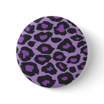 Purple Leopard Pin buttons by JuJuGarden Purple Leopard Pin buttons