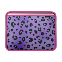 Purple Leopard & Pink Macbook Air Sleeve
