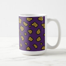 Purple Leopard Print Coffee Mug