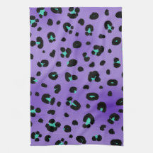 Leopard Print Kitchen Towels, Leopard Print Hand Towels