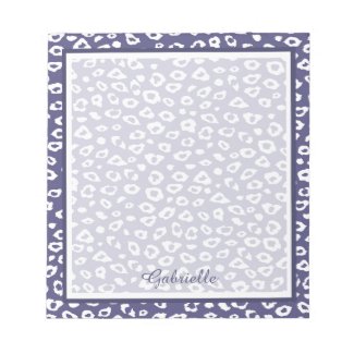 Purple Leopard Print Note Pad