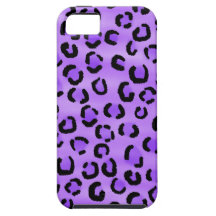 Purple Leopard Print Pattern. iPhone 5 Cover