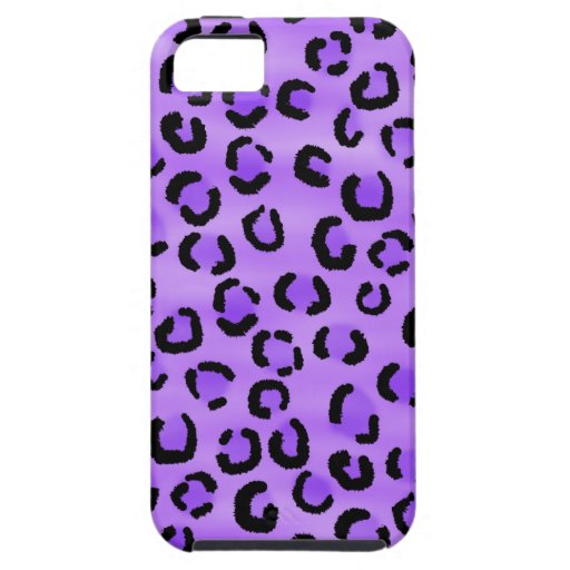 Purple Leopard Print Pattern. iPhone 5 Cover