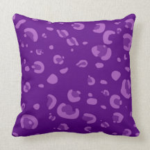Purple Leopard Print Style 044 Pillow