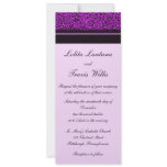Purple Leopard Wedding Invitations