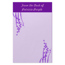 Purple Letterhead Stationery to Personalize by PurpleGifts Purple Letterhead Stationery to Personalize