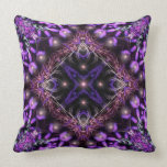 Purple Light Fractal Tapestry  American MoJo Pillo