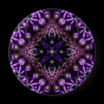 Purple Light Fractal Tapestry Button buttons