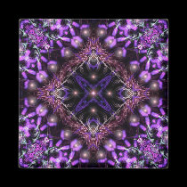 Purple Light Fractal Tapestry Magnet magnets