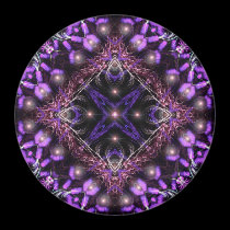 Purple Light Fractal Tapestry magnets
