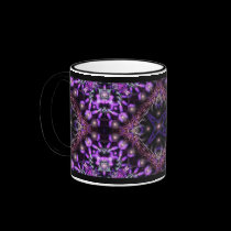 Purple Light Fractal Tapestry Mug