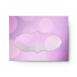 Purple light spots RSVP and note cards envelopes envelopes