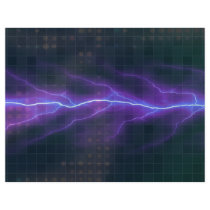 Purple Lightning Electricity Backdrop Personalized Flyer