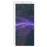 Purple Lightning Electricity Backdrop Full Color Rack Card