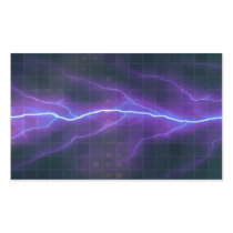 Purple Lightning Electricity Backdrop Rectangle Stickers